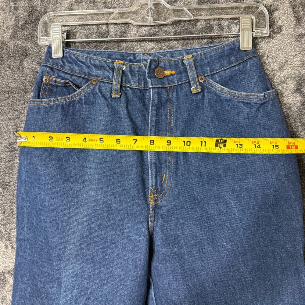 Vintage 80s‎ Chic H.I.S Denim MOM Jeans High-Waisted Women Size 25" Blue Western - Picture 7 of 10